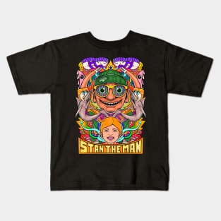 Stan The Man design by Voodoo Salad Kids T-Shirt